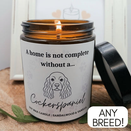 Dog Breed Candle Gift