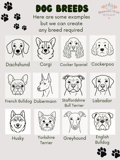 Dog Breed Candle Gift